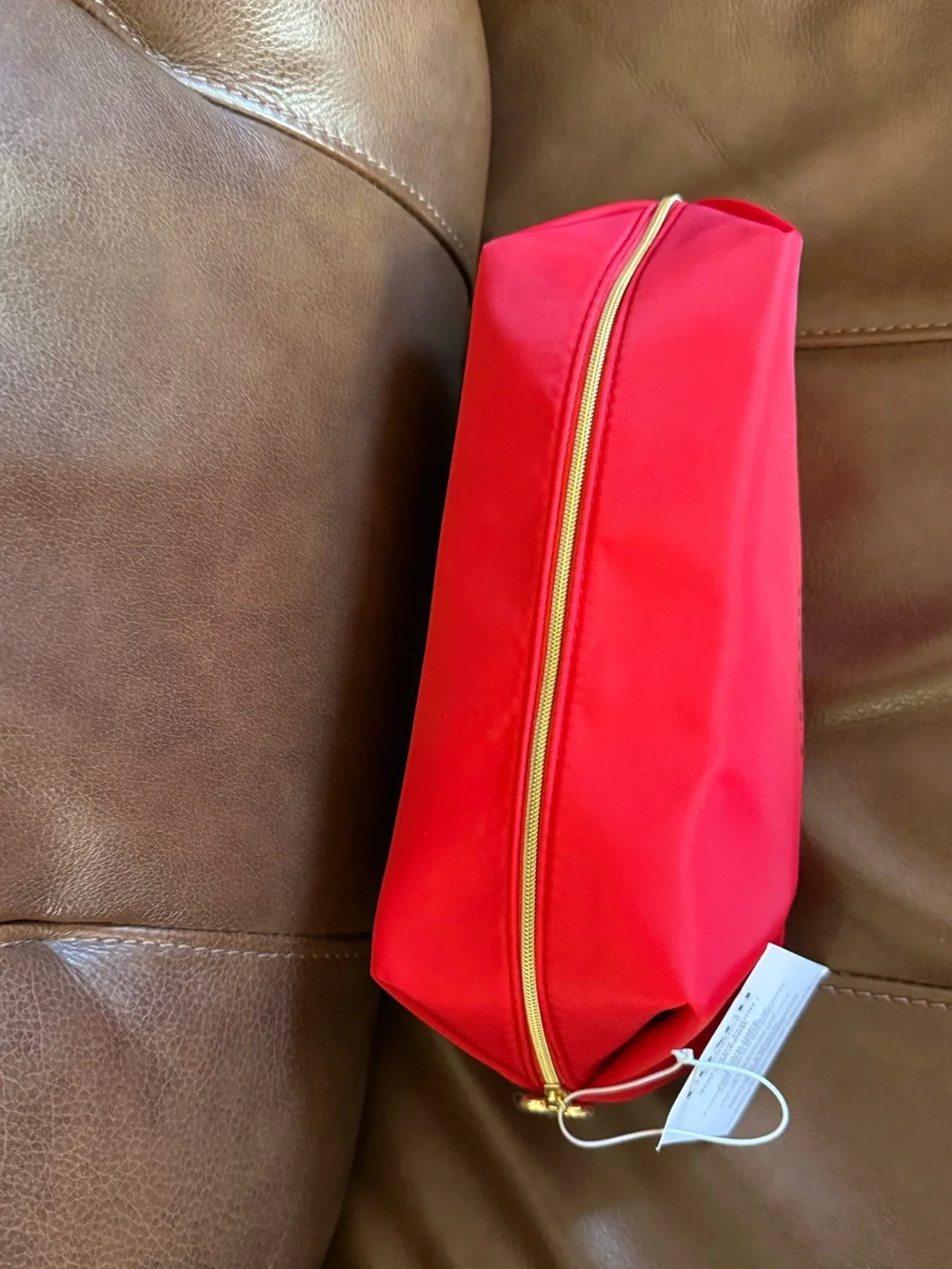 Coach Red Fragrance Travel Pouch with Gold Logo